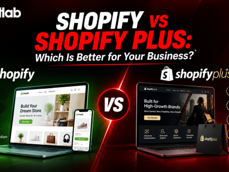 Shopify vs Shopify Plus comparison showing key differences in features, customization, scalability, cost, and business suitability. (1)
